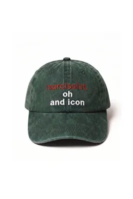 Tresore "Narcissist. oh and icon" Nakışlı Yıkamalı Şapka / "Narsist. ve ikon" Washed Cap Baseball Kep