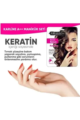 KARLINE A Manikür Seti Keratinli , Cilt Yenileyici / El Bakım Maskesi Tek Kullanımlık ( 9 Parça )