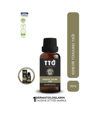 TTO Termal Kenevir Bitkisi Tohumu Yağı Cilt Bakım Serum 50ml