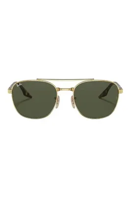 Ray-Ban 3688 001/31 55 Unisex/erkek Gold Yuvarlak Çerçeve Güneş Gözlüğü