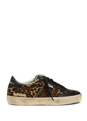 Golden Goose Soul-Star Leopar Kadın Deri Sneaker