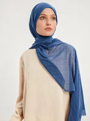 Schaless Confort Şal - Mavi - Schaless
