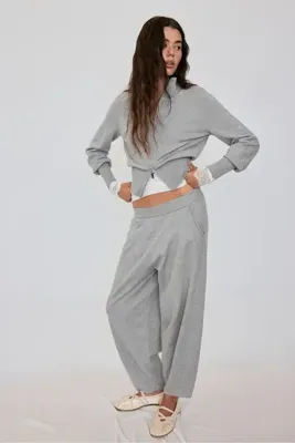 Stradivarius Triko barrel pantolon