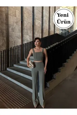 Nadrina Çıma Detaylı Pantalon