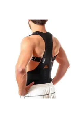 Ankaflex Posturex Dik Duruş Korsesi Manyetik Spor Korse Erkek Bel Kemeri Korsesi