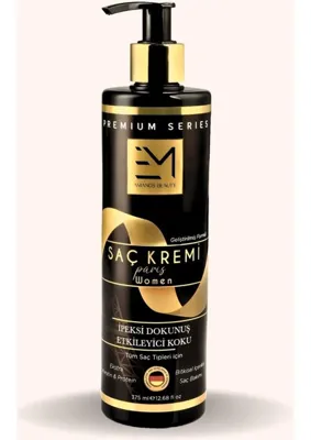 Em Amanos Beauty Kadın Paris Kokulu 375 Ml Kopma Karşıtı Bitki Özlü Saç Kremi İpeksi Dokunuş