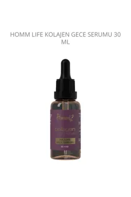 HOMM BİTKİSEL ÜRÜNLER HOMM LIFE KOLAJEN GECE SERUMU 30 ML