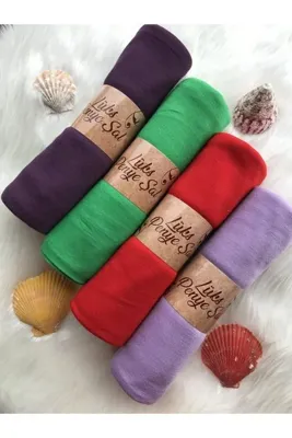 Naciye Sultan Penye Şal 4'lü Set (LEYLAK - BENETTON - KIRMIZI - LİLA)