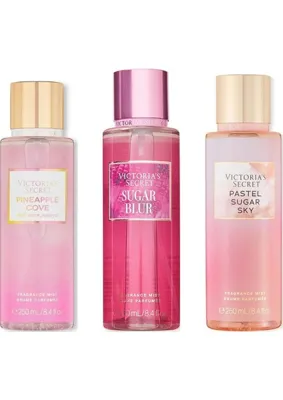 Victoria's Secret 3'lü Vücut Spreyi Seti - Pineapple Cove + Sugar Blur + Pastel Sugar Sky (3 x 250 Ml)