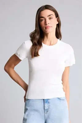 Defacto %100 Pamuk Slim Fit Basic Ribana Tişört H1354AX26SM