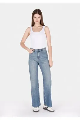 Colins Regular Fit Kadın Açik İndigo Jean Pantolon