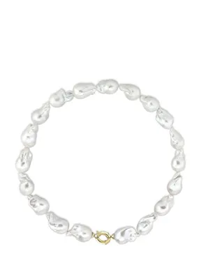 Foen Perla Barok İnci Choker 14 Ayar Altın Kadın Kolye