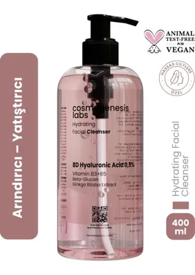 Cosmogenesis Labs Hassas Ciltler İçin Yatıştırıcı Hydrating Facial Cleanser 400 ml B5 Vitamini İçerir