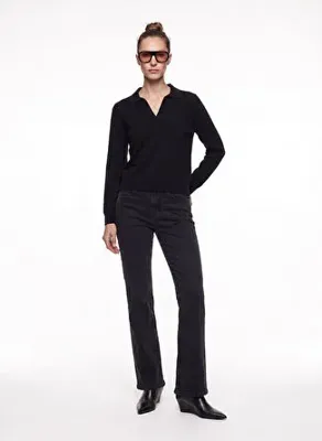 Mustang Antrasit Kadın Flare Yıkamalı Denim Pantolon GEORGIA SKINNY FLARE15