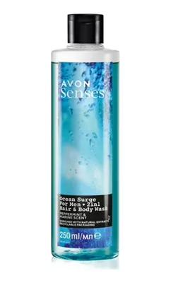 Avon Senses Ocean Surge Nane Ve Deniz Kokulu Saç Ve Vücut İçin Erkek Duş Jeli 250 ML