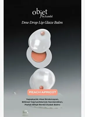 Kundal Nemlendirici, Parlak Bitişli Renkli Dudak Balmı Objet by KUNDAL Dew Drop Lip Glaze Balm (Pink Veil)