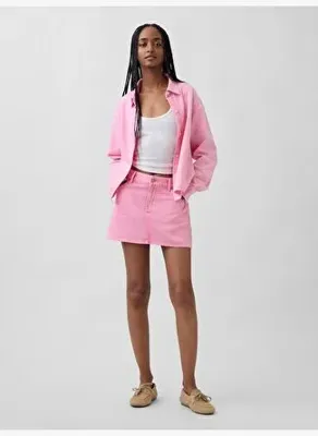 GAP UltraSoft Denim Mini Etek