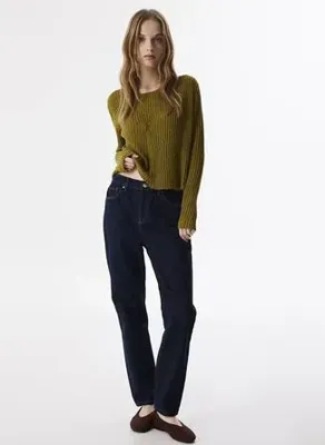 Twist Mavi Kadın Mom Fit Denim Pantolon TS1250018028