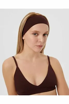 Ayma Active Kestane Organik Pamuk Bandana Saç Bandı