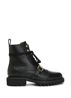 AllSaints Siyah Gold Kadın Deri Bot