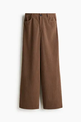 H&M Ribanalı Velur Pantolon