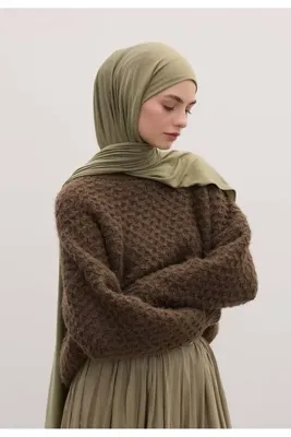 Fresh Scarfs Bambu Penye Şal Haki