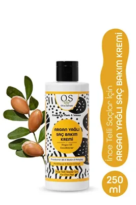 Olive Senses Argan Yağlı Saç Bakım Kremi-İnce Telli Saçlar İçin
