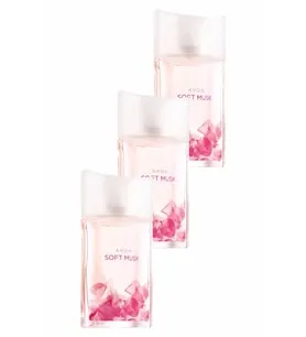 Avon Soft Musk Kadın Parfüm Edt 50 Ml. 3lü Set