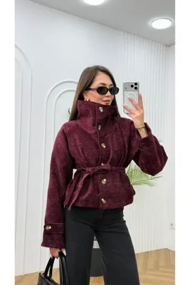 R-Style Astarlı İthal Şönil Kumaş Ceket