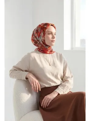 Silk Home Soft Eşarp Suluboya Parlak Kırmızı 90x90