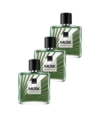 Avon Musk Metropolitano Erkek Parfüm EDT 3 x 75 ML