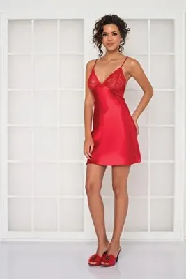 Pierre Cardin Saten Dantelli Gecelik - 624