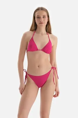 Dagi Fuşya Üçgen Küçük Bikini Üstü