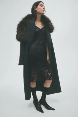 H&M İşlemeli Saten Elbise