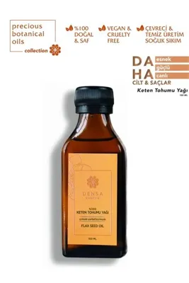 Densa Essential Saf Keten Tohumu Yağı Soğuk Sıkım 100 ML