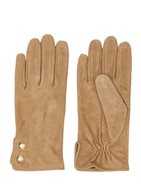 Lauren Ralph Lauren Camel Kadın Süet Eldiven