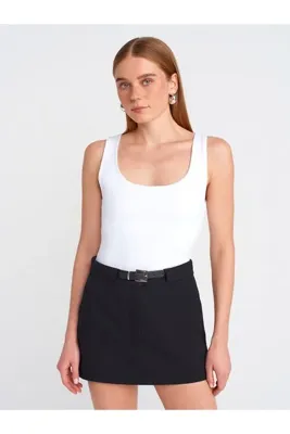 Dilvin 20977 Kalın Askılı Basic Top