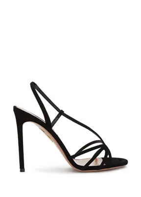 Aquazzura Talk To Me Siyah Kadın Süet Sandalet