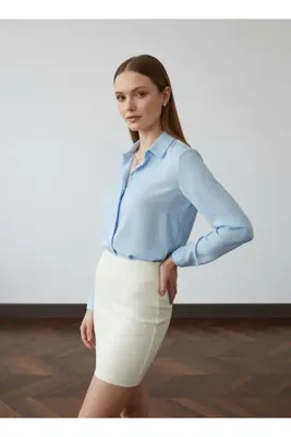 PERA MODA Önü Kısa Arkası Uzun Jessica Gömlek