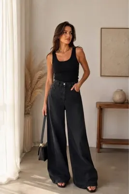 ADA BUTİK DİDİM YENİ SEZON TENSEL BELİ LASTİKLİ JEAN PANTOLON