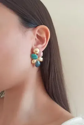By Zeyna Aksesuar Kadın Vip Seri Özel Tasarım Küpe