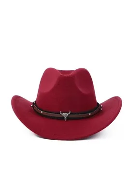 Giraffe Kowboy Şapka Western Kaşe Bohem Fötür