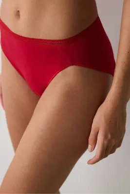Penti Easy Cotton Trim French Kesim Kırmızı Slip Külot