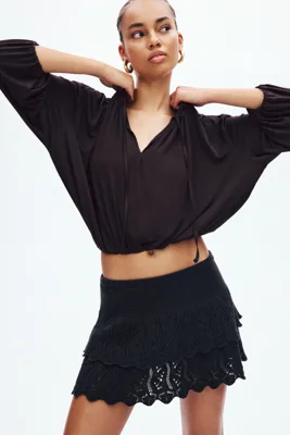 H&M Büzgülü Viskoz Üst