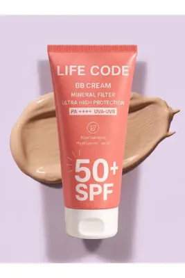 LİFE CODE BB Güneş Kremi Mineral Filtre Renk Tonu Eşitleyici 50 Spf Skin Care Nem Bariyeri 50 ml