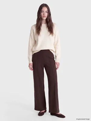 LCW Modest Beli Lastikli Kadın Pantolon