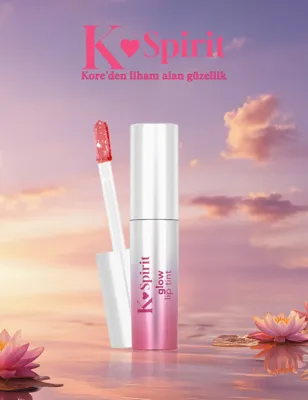 Flormar K-Spirit Glow Lip Tint Yoğun Nemlendirici & Işıltılı Uzun Süre Kalıcı Dudak Tint'i 005 Cherry Noir