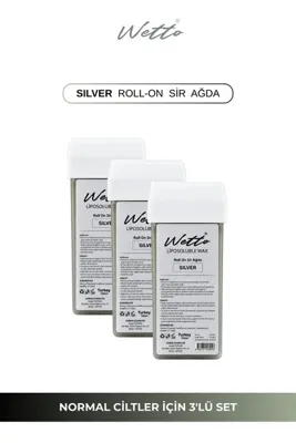 Wetto Roll-on Sir Ağda Silver 100ml 3'lü Set