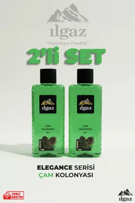 ILGAZ Çam Kolonyası 2'li Set 80 Derece 400 ml | Elegance Series