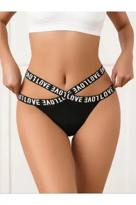 NightLove Feel Lady 1020 Siyah Külot Yüksek Bel Love Şık Özel Tasarım